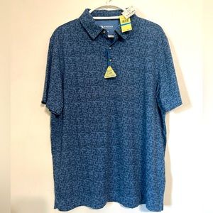 Haggar Clothing New Polo Shirt Adult Mens XL Dark Blue Collared